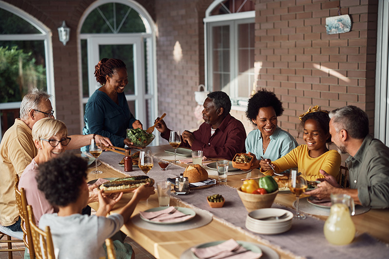Family Dinner | Every Christian Hypnotized Family at Dinner outside